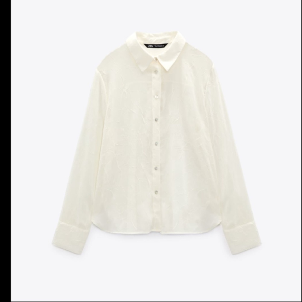 🤍 WRINKLED LOOK SHIRT